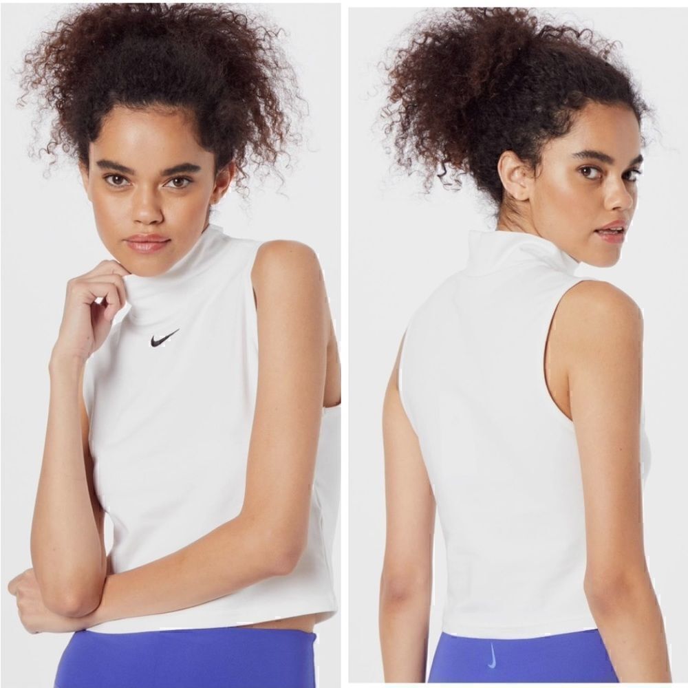 NIKE WMNS SLEEVELESS MOCK TOP WHITE SIZE XL